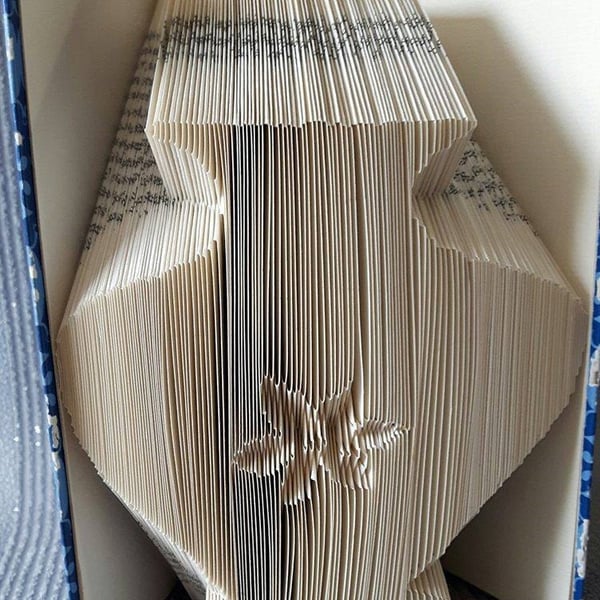 Vase with flower MMF Book Folding Pattern - EMAILED PDF PATTERN