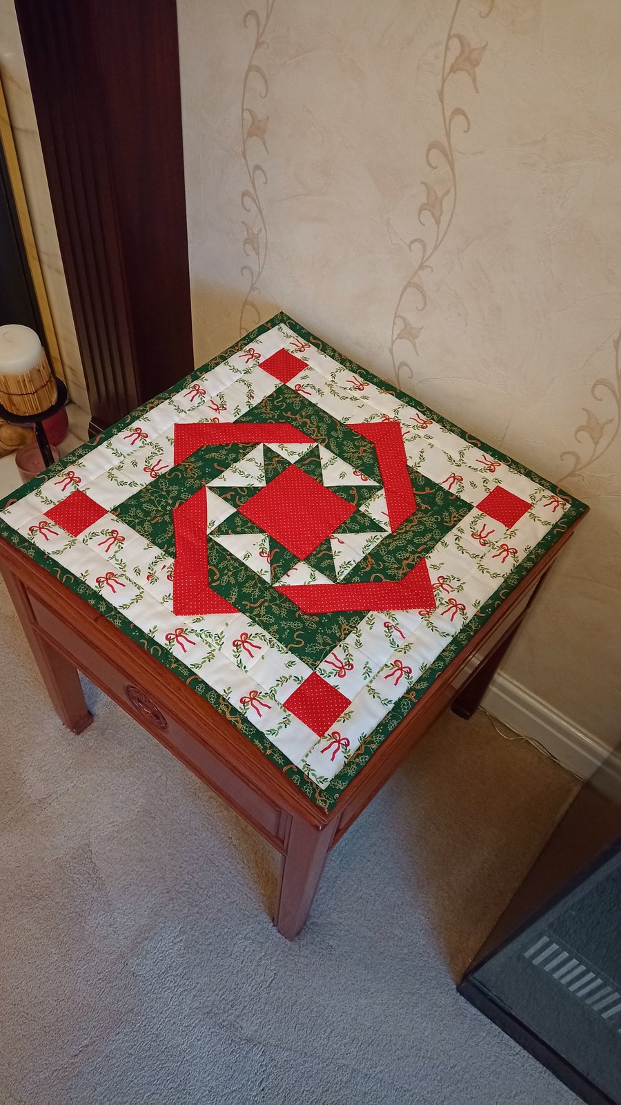Quilted Christmas Table Topper
