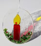 Fused Glass Candle Hanging Decoration - Image 3