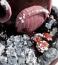 Handmade Polymer Clay Christmas Pudding Fairy House Tealight Holder (Pink) - Image 2