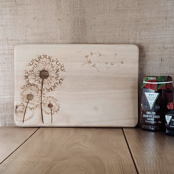 Blowball - Laser Engraved Wooden Chopping, Bread or Cheese Board