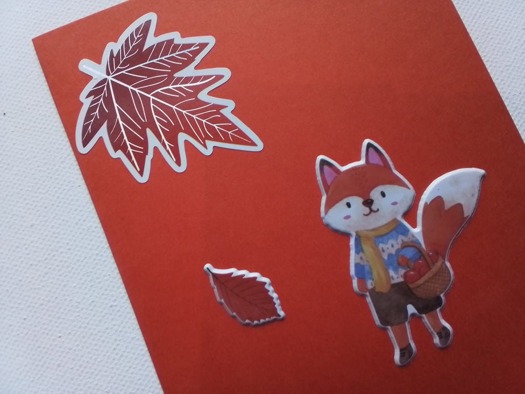 Woodland theme card for any occasion. Ref 398