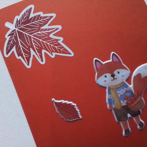 Woodland theme card for any occasion. Ref 398