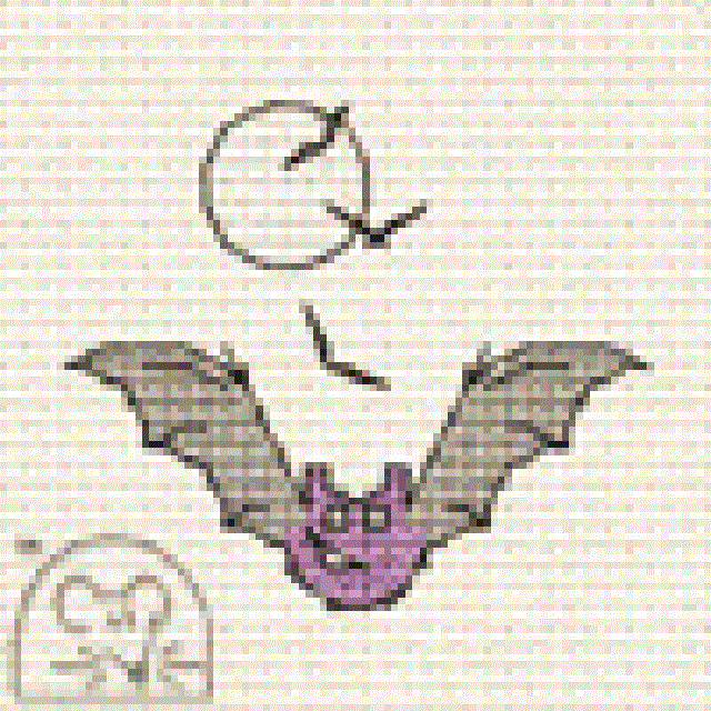 Mouseloft Stitchlets 'Make Me For Halloween - Bat' Cross Stitch Kit