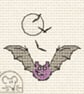 Mouseloft Stitchlets 'Make Me For Halloween - Bat' Cross Stitch Kit