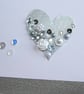 Embellished Heart Wedding Card - Image 3