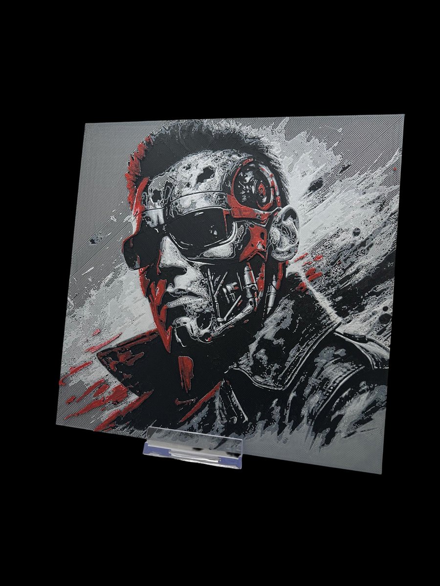 The Terminator 3D Printed Fan, Wall Art