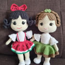 Crochet doll set