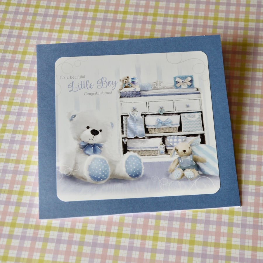 New Baby Card for Family and Friends