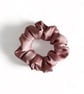 Rose Pink Satin Scrunchie - Large
