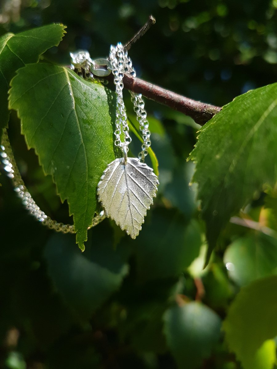 Birch Leaf Necklace small
