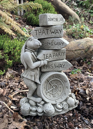 Alice in Wonderland March Hare Stone Garden Ornament