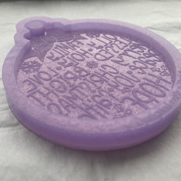 Christmas Bauble Silicone Mold. Bauble Mould for Resin Craft
