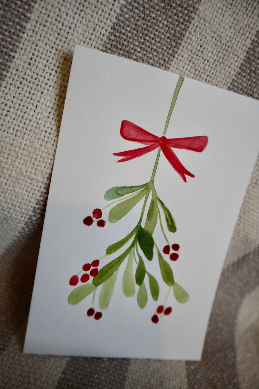 Merry Christmas Holly Postcard