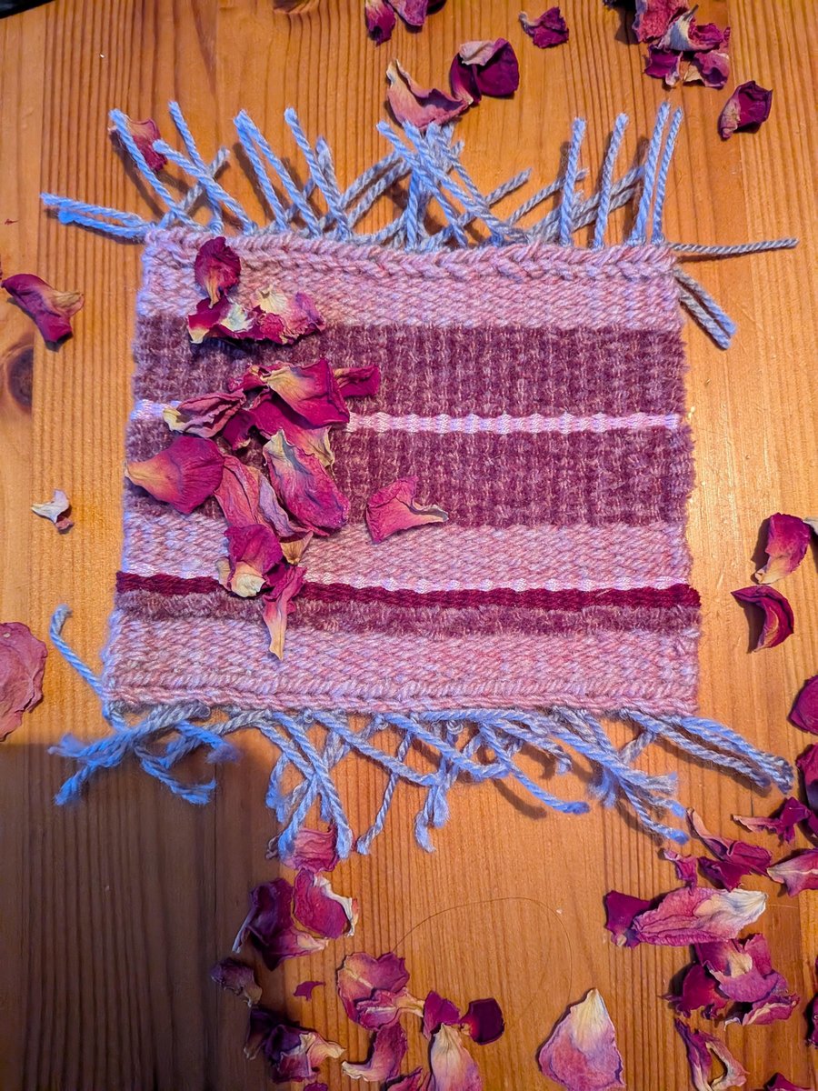 Hand Woven Rose Altar Mat