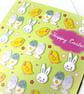 Happy Easter Card in Green - Image 3
