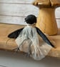Spun Cotton Miniature Crow Doll Corone