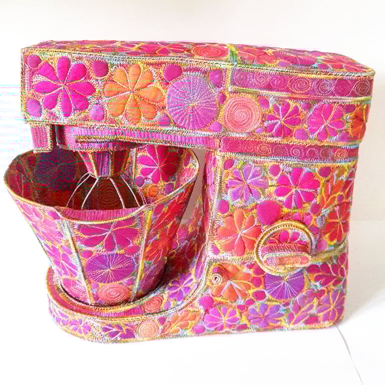 Art Kenwood Chef Hand Dyed Machine Embroidery Textiles 