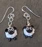 Handmade Murano Glass Sheep Earrings