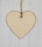 Blue Diamond: Decoupaged Wooden Hanging Heart 15cm (6") - Image 6