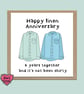 Happy 4th anniversary card for linen  - Image 1