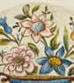 Antique button small original painting  - Image 2