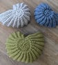 Ammonite basket, crochet shell, home decor, plant holder, nautilus, fossil - Image 6