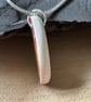 Handmade Ceramic Pendant,  One of a Kind Sterling Silver Eco Friendly Gifts. - Image 4