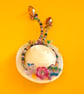 Spring Summer Floral Beaded Hat Brooch - Image 2