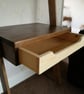 Lean to desk handmade wooden ladder desk with drawer - Image 3