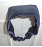 Satin Headband Navy Blue Mulberry Hairband Elasticated - Image 5