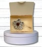 White Flower Lapel Pin, Wedding Buttonhole - Image 4