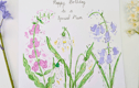 Hand-painted greetings cards