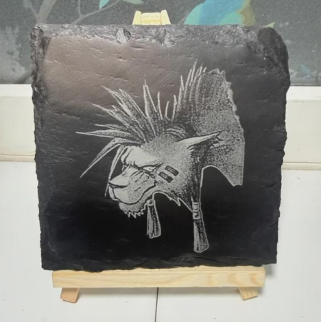 Final Fantasy 7 VII Red XIII Laser Etched Coaster