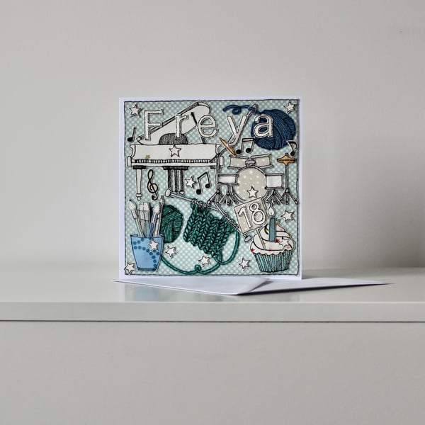 Special Order for Melanie - Handmade Blank Birthday Card