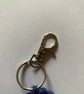 Hand knitted pure new wool denim key ring - Image 3