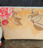 Lovely retro zip pouch yellow with red roses - Image 2