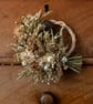 Small neutral natural dried flower rattan wreath hoop hanging - Image 4