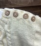 Baby cream aran jumper - Image 2