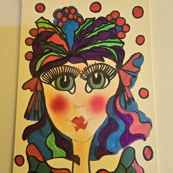 Christmas Fairy Drawing 