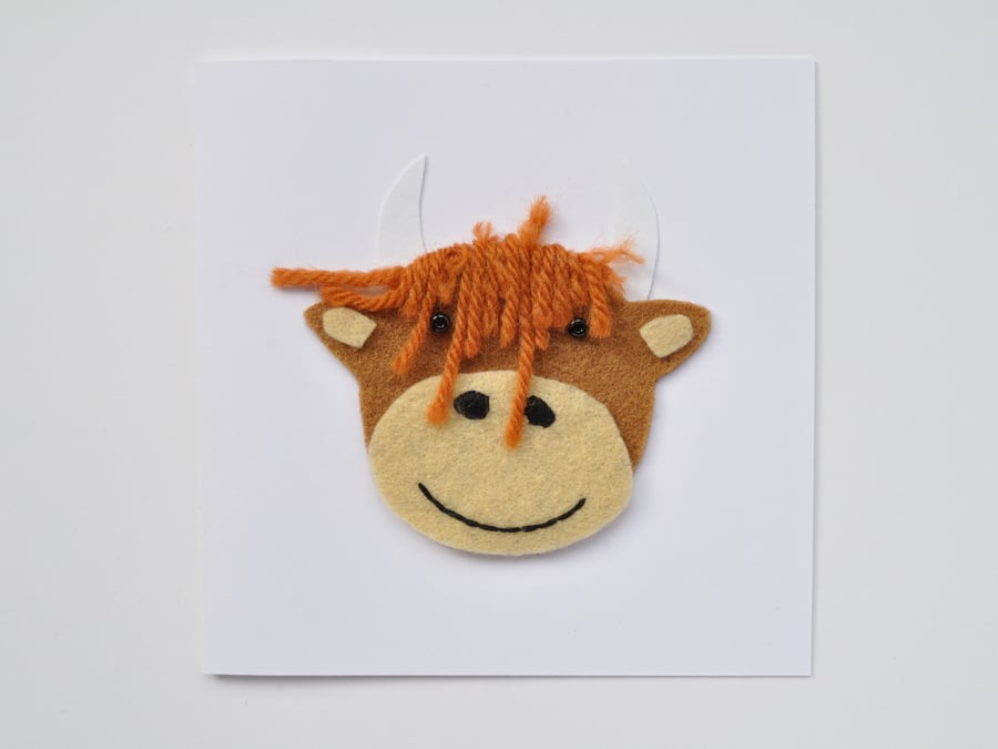 Highland Cow greeting card