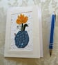 Individually Hand Crafted Textile Blank Card - Image 1