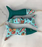 Shells hanging fabric fish set, Handmade - Image 4