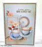 Coffee Greetings Card - birthday card, cosy autumn vibe, coffee, decoupage 