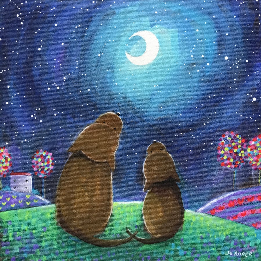 There's so much to see  is a 9" x 9" giclee Print by Jo Roper Art  