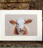 Cow Original Coloured Pencil Drawing - Image 1