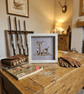 Handmade pheasant feather frame - shooting countryside gift 9 x 9 
