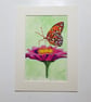 Original painting Butterfly on flower  - Image 5