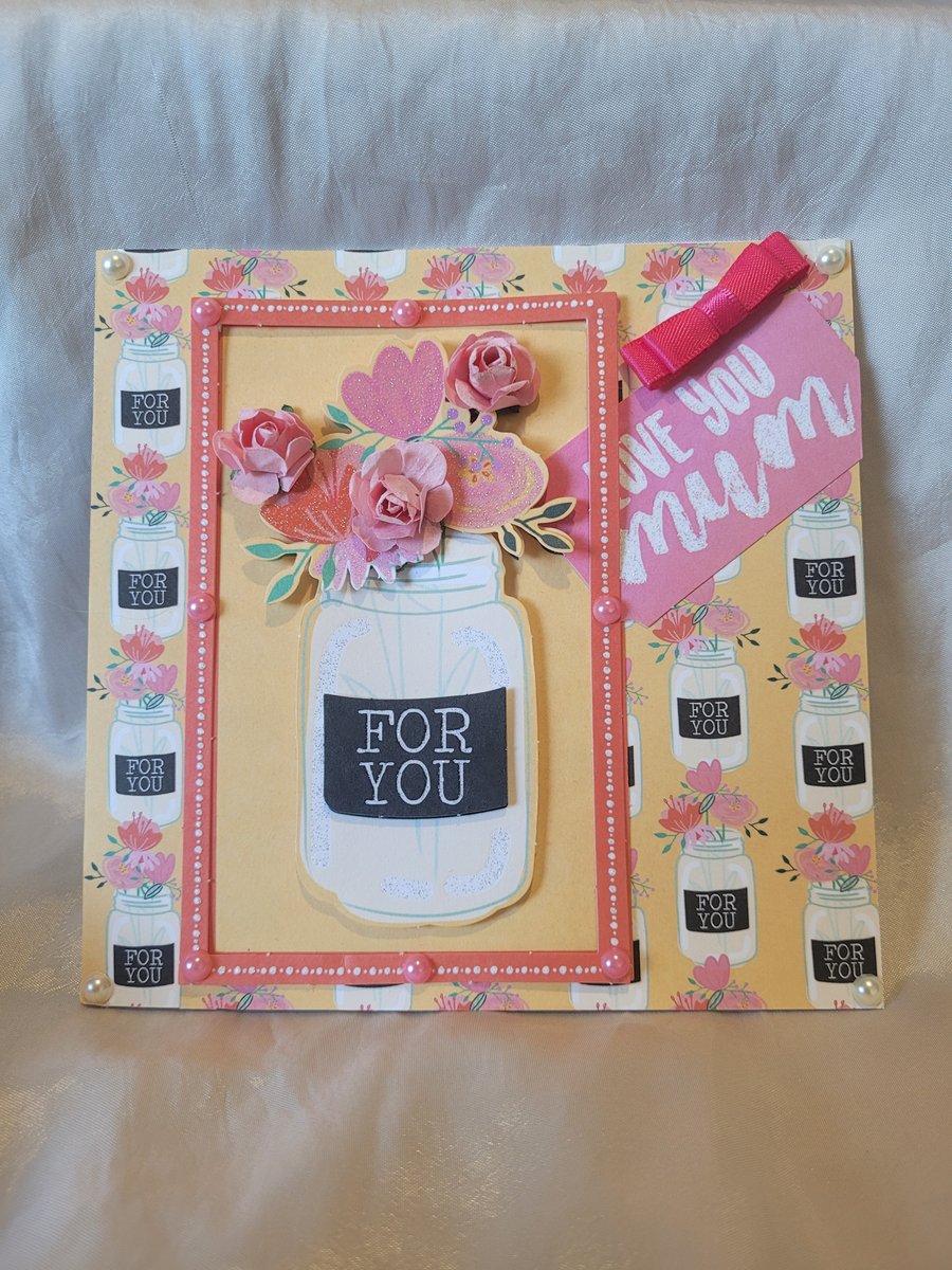 Mothers Day Greeting Card - Jar of Love
