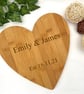 Personalised Heart Cheese Board, Bamboo, Wedding Gift, New Home - Image 2